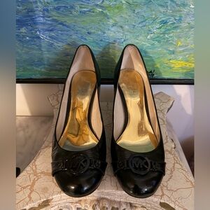 Michael Kors Black Patent Leather Heels